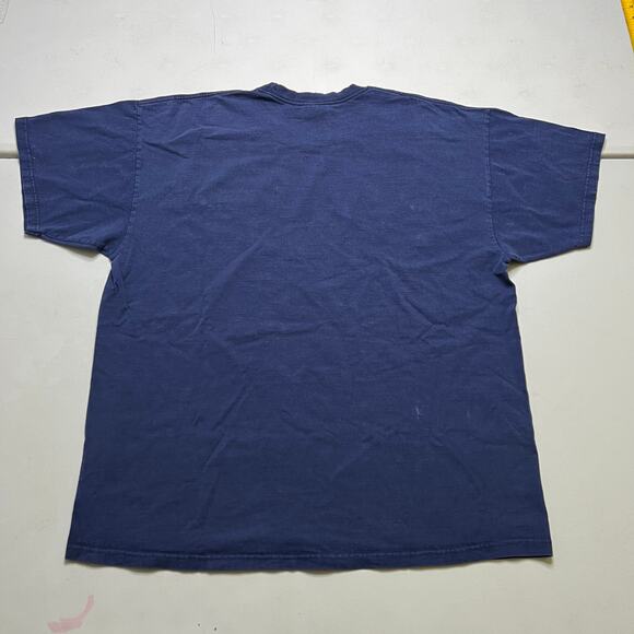 Vintage Nike Small Swoosh Essential T-Shirt Navy Blue Size XL Y2K - Picture 6 of 7
